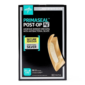 Medline Primaseal Ag Postoperative Ionic Silver Dressings - Primaseal Ag Postoperative Ionic Silver Dressing, 3.5" x 6" - MSCPS36