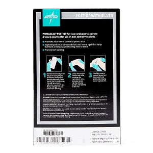 Medline Primaseal Ag Postoperative Ionic Silver Dressings - Primaseal Ag Postoperative Ionic Silver Dressing, 3.5" x 6" - MSCPS36