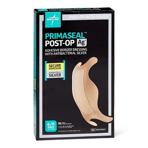 Medline PrimaSeal Knee Post-Op AG Dressing - PrimaSeal Knee 6" x 11.5" Post-Op AG Dressing - MSCPS611