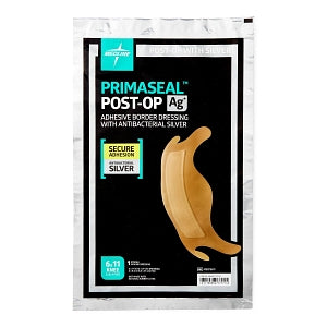 Medline PrimaSeal Knee Post-Op AG Dressing - PrimaSeal Knee 6" x 11.5" Post-Op AG Dressing - MSCPS611