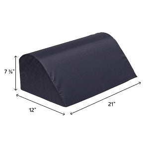 Medline Reusable Round Top Wedge - Foam Wedge Positioner with Nylex Cover, 12" x 21" x 7 3/8", Round Top - MSCWDGRNDTOP