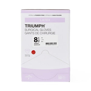 Medline Triumph Latex Surgical Gloves - Triumph Surgical Gloves, Size 8.5 - MSG2285