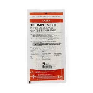 Medline Triumph Micro Latex Surgical Gloves - Triumph Micro Latex Surgical Gloves, Size 5.5 - MSG2355