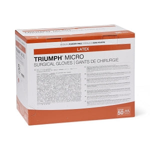 Medline Triumph Micro Latex Surgical Gloves - Triumph Micro Latex Surgical Gloves, Size 5.5 - MSG2355