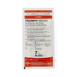 Medline Triumph Micro Latex Surgical Gloves - Triumph Micro Latex Surgical Gloves, Size 7 - MSG2370