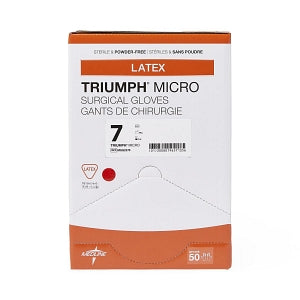 Medline Triumph Micro Latex Surgical Gloves - Triumph Micro Latex Surgical Gloves, Size 7 - MSG2370