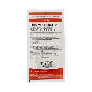 Medline Triumph Micro Latex Surgical Gloves - Triumph Micro Latex Surgical Gloves, Size 7.5 - MSG2375