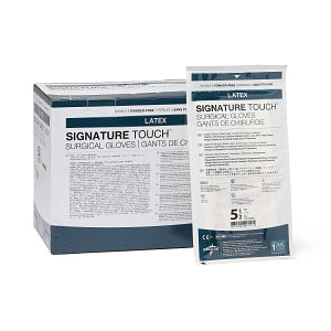 Medline Signature Touch Latex Surgical Gloves - Signature Touch Surgical Gloves, Size 5.5 - MSG8955