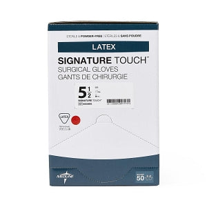 Medline Signature Touch Latex Surgical Gloves - Signature Touch Surgical Gloves, Size 5.5 - MSG8955