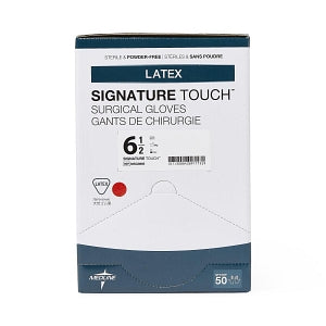 Medline Signature Touch Latex Surgical Gloves - Signature Touch Surgical Gloves, Size 6.5 - MSG8965