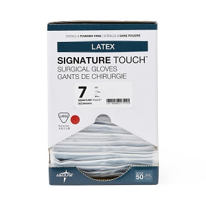 Medline Signature Touch Latex Surgical Gloves - Signature Touch Surgical Gloves, Size 7 - MSG8970