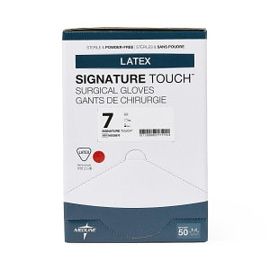 Medline Signature Touch Latex Surgical Gloves - Signature Touch Surgical Gloves, Size 7 - MSG8970