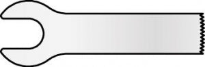 Microaire Surgical Instruments Oscillating Saw Blade - BLADE, OSCILLATING SAW, 5.8X18.5X0.6MM - ZO-062