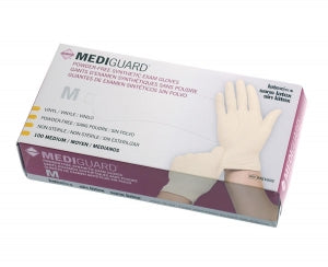 Medline MediGuard Synthetic Exam Gloves - MediGuard Powder-Free Stretch Vinyl Exam Gloves, Size M - MSV602