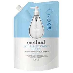 Metro / Stockmasters Method Gel Hand Wash - Gel Hand Wash Refill, Sweet Water, 34 oz. Pouch - 00652