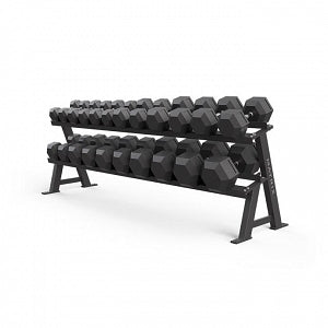 Johnson Health Tech Matrix Varsity 2-Tier Hex Dumbbell Racks - Matrix Varsity 2-Tier Hex Dumbbell Rack - VY-D697