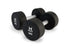 Johnson Health Tech XULT Round Rubber Dumbbells - XULT Round Rubber Dumbbell Set, Black, 100 lb. - XT-55-100RBR-RND