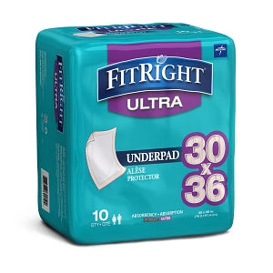 Medline FitRight Underpads - FitRight Underpads, 30" x 36" - MUP2000F