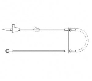 MPS Medical Pharm Pump II - Single Lead Tubing Spike Set for High Volume Pump - 17789HP3M-10PK