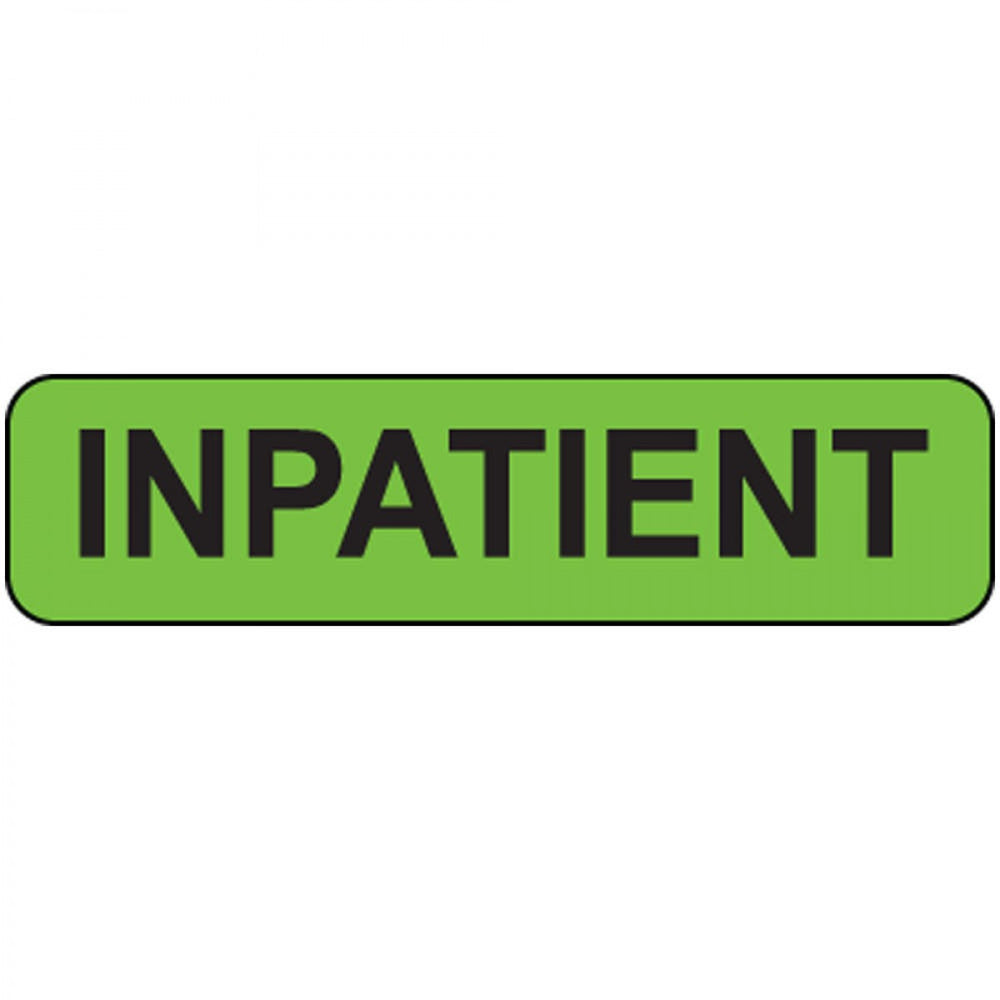 Label Paper Removable Impatient 1" Core 1 1/4" X 5/16" Fl. Green 760 Per Roll