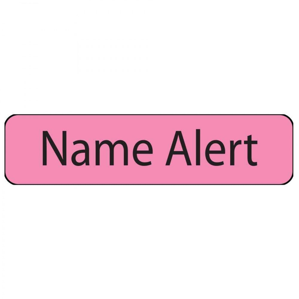 Label Paper Removable Name Alert 1" Core 1 1/4" X 5/16" Fl. Pink 760 Per Roll