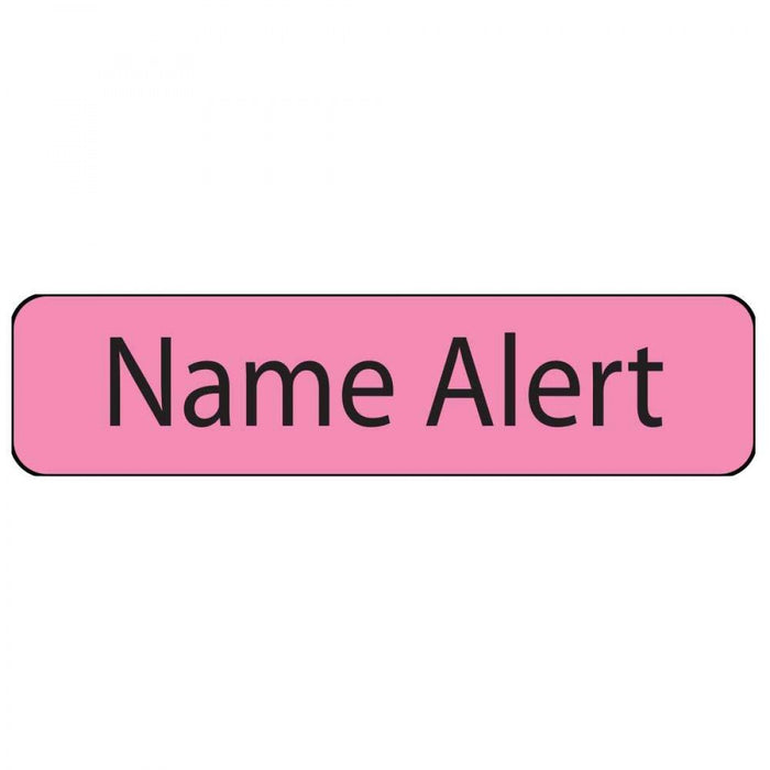 Label Paper Removable Name Alert 1" Core 1 1/4" X 5/16" Fl. Pink 760 Per Roll