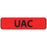 Label Paper Permanent Uac 1" Core 1 1/4" X 5/16" Fl. Red 760 Per Roll