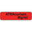 Label Paper Permanent Atracurium Mg/Ml 1" Core 1 1/4" X 5/16" Fl. Red 760 Per Roll