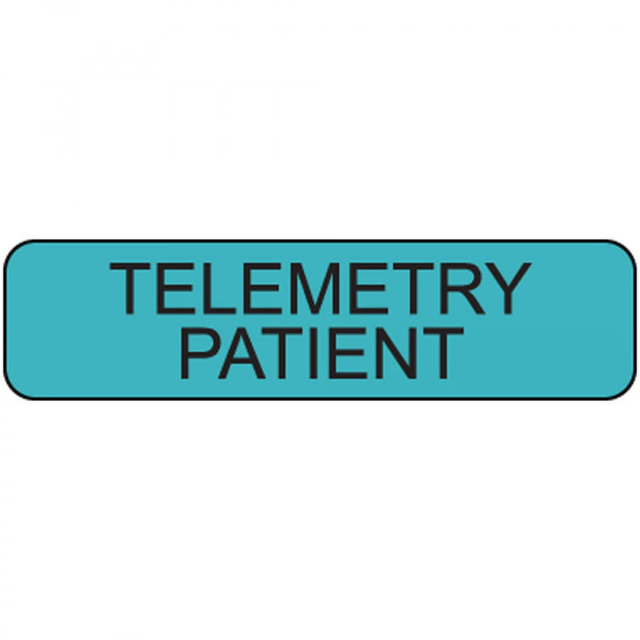 Label Paper Removable Telemetry Patient 1" Core 1 1/4" X 5/16" Blue 760 Per Roll