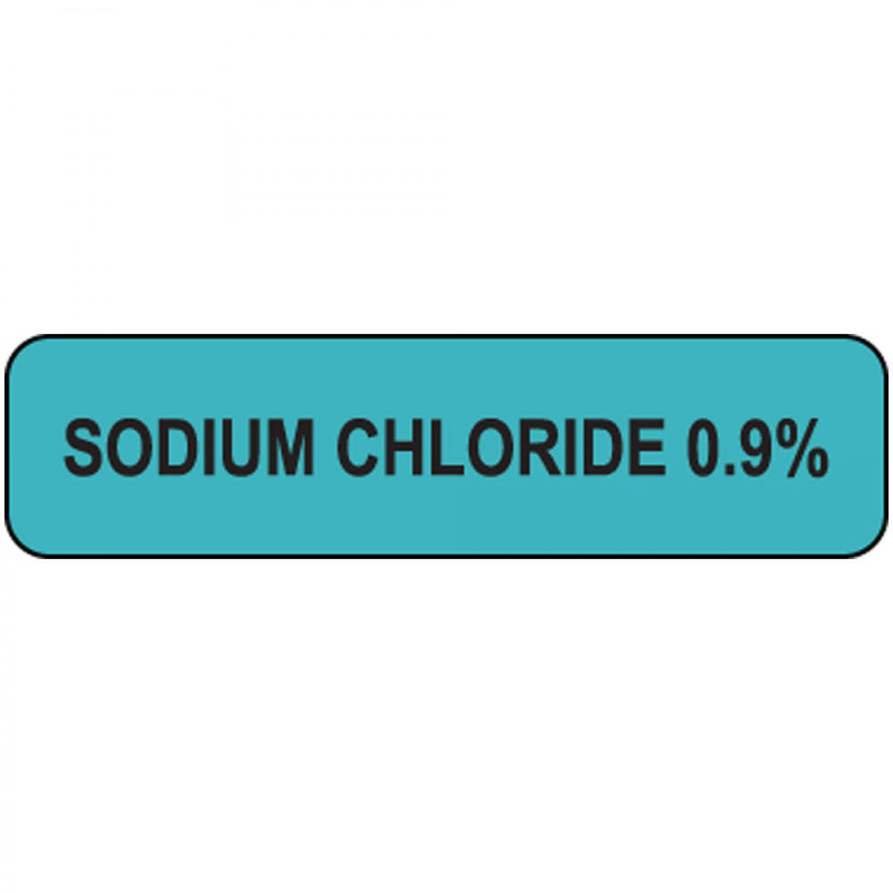 Label Paper Removable Sodium Chloride 1" Core 1 1/4" X 5/16" Blue 760 Per Roll