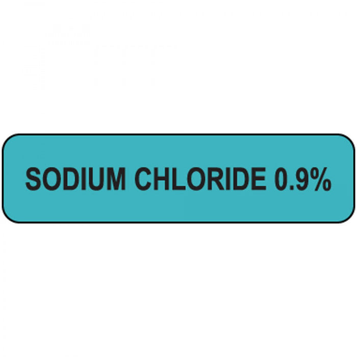 Label Paper Removable Sodium Chloride 1" Core 1 1/4" X 5/16" Blue 760 Per Roll