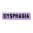 Label Paper Removable Dysphagia 1" Core 1 1/4" X 5/16" Lavender 760 Per Roll