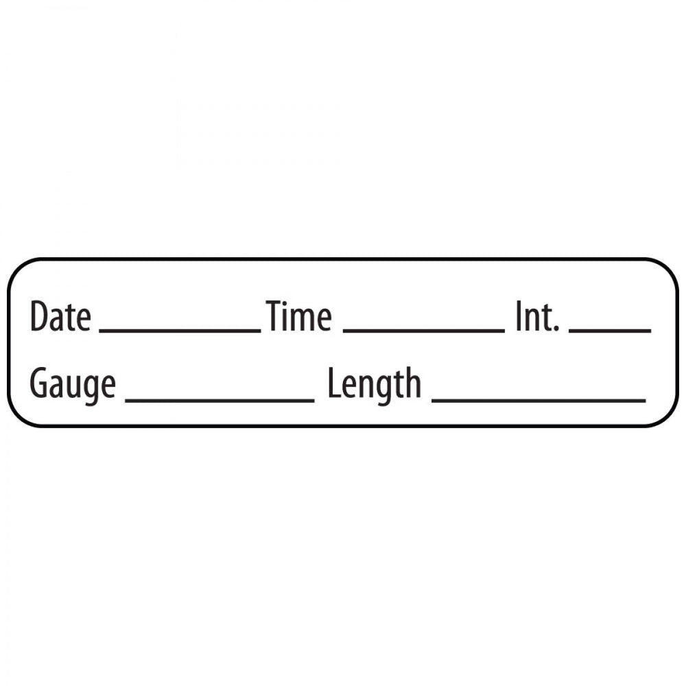 Label Paper Removable Date Time Int. Gauge 1" Core 1 1/4" X 5/16" White 760 Per Roll