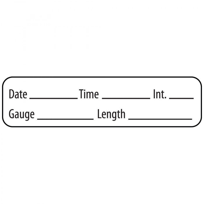 Label Paper Removable Date Time Int. Gauge 1" Core 1 1/4" X 5/16" White 760 Per Roll