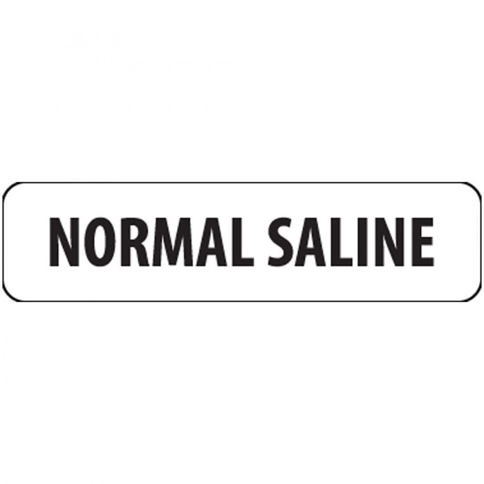 Label Paper Removable Normal Saline 1" Core 1 1/4" X 5/16" White 760 Per Roll