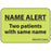 Label Paper Removable Name Alert Two 1" Core 1 7/16" X 1 Fl. Chartreuse 666 Per Roll