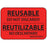 Label Paper Permanent Reusable Do Not 1" Core 1 7/16" X 1 Fl. Red 666 Per Roll