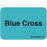 Label Paper Removable Blue Cross 1" Core 1 7/16" X 1 Blue 666 Per Roll