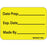 Label Paper Permanent Date Prep. 1" Core 1 7/16" X 1 Yellow 666 Per Roll