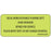 Label Paper Removable Social 1" Core 2 1/4" X 1 Fl. Chartreuse 420 Per Roll