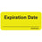 Label Paper Removable Expiration Date 1" Core 2 1/4" X 1 Fl. Chartreuse 420 Per Roll