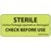 Label Paper Removable Sterile Unless 1" Core 2 1/4" X 1 Fl. Chartreuse 420 Per Roll