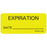 Label Paper Removable Expiration Date 1" Core 2 1/4" X 1 Fl. Chartreuse 420 Per Roll