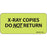 Label Paper Removable X-Ray Copies Do 1" Core 2 1/4" X 1 Fl. Chartreuse 420 Per Roll