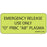 Label Paper Removable Emergency Release 1" Core 2 1/4" X 1 Fl. Chartreuse 420 Per Roll