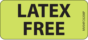 Label Paper Permanent Latex Free 1" Core 2 1/4" X 1 Fl. Chartreuse 420 Per Roll