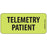 Label Paper Removable Telemetry Patient 1" Core 2 1/4" X 1 Fl. Chartreuse 420 Per Roll