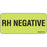 Label Paper Removable Rh Negative 1" Core 2 1/4" X 1 Fl. Chartreuse 420 Per Roll