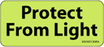 Label Paper Removable Protect From Light 1" Core 2 1/4" X 1 Fl. Chartreuse 420 Per Roll