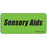 Label Paper Removable Sensory Aids 1" Core 2 1/4" X 1 Fl. Green 420 Per Roll